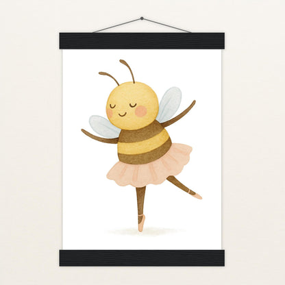 Bibi die Biene - Motiv: "Ballett" Poster mit Leisten von tinylearner