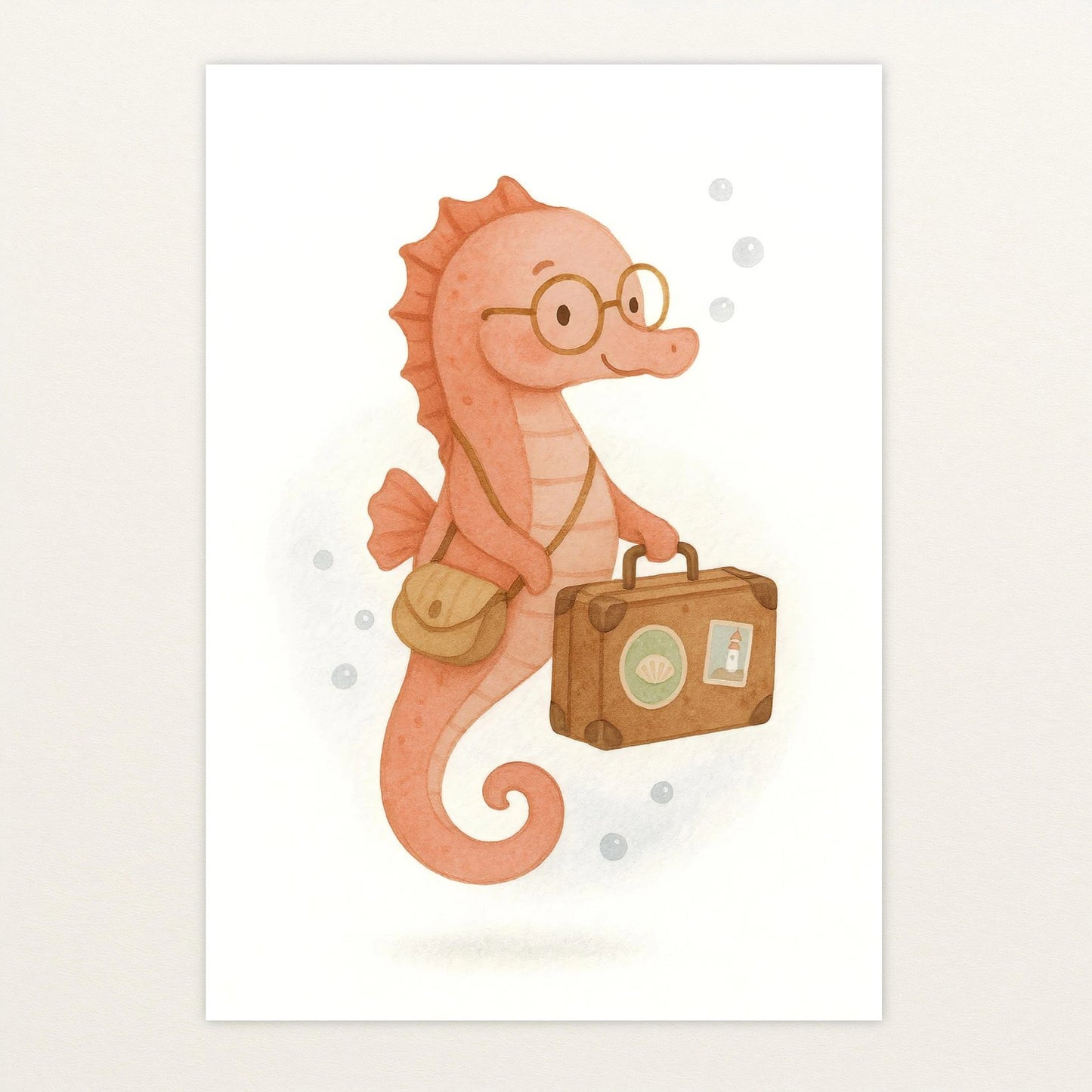 Suri das Seepferdchen - Motiv: "Reisen" Poster von tinylearner