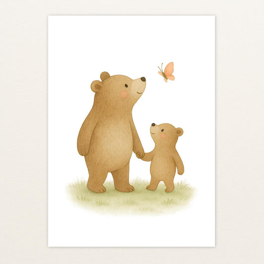 Balu der Bär - Motiv: "Schmetterling" Poster von tinylearner