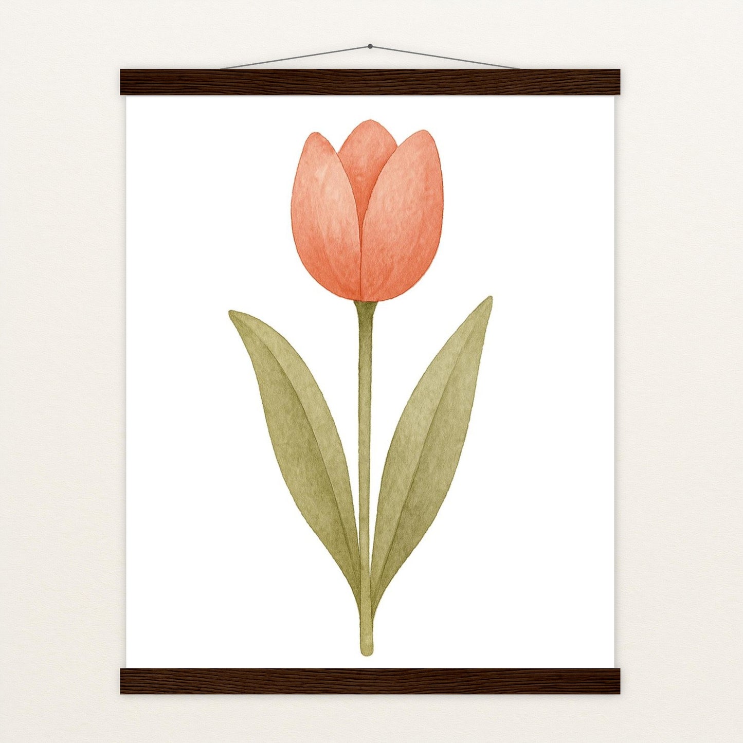 Tulpe Poster mit Leisten von tinylearner