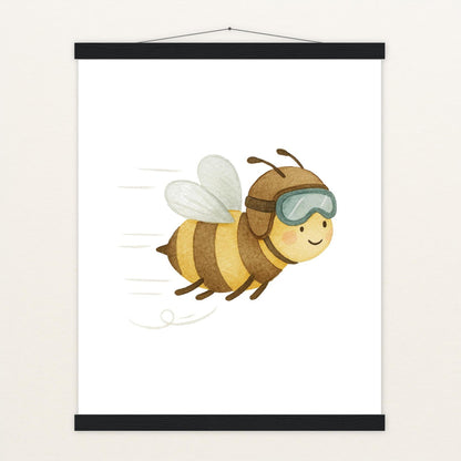 Bibi die Biene Poster mit Leisten von tinylearner