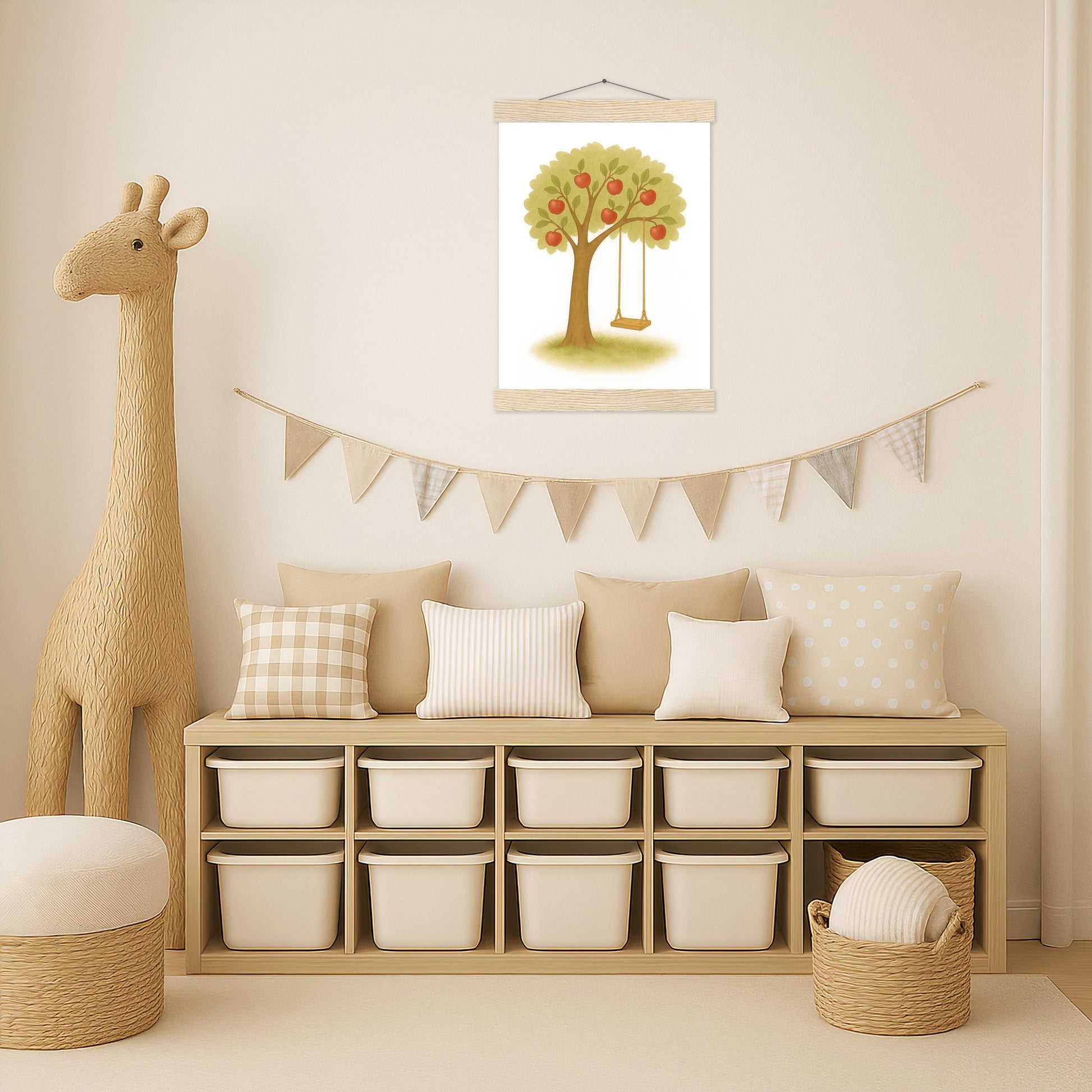 Apfelbaum Poster mit Leisten von tinylearner