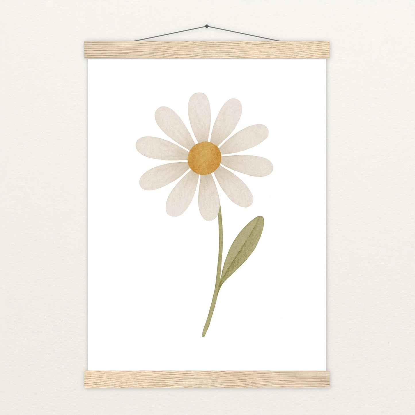 Gänseblümchen Poster mit Leisten von tinylearner