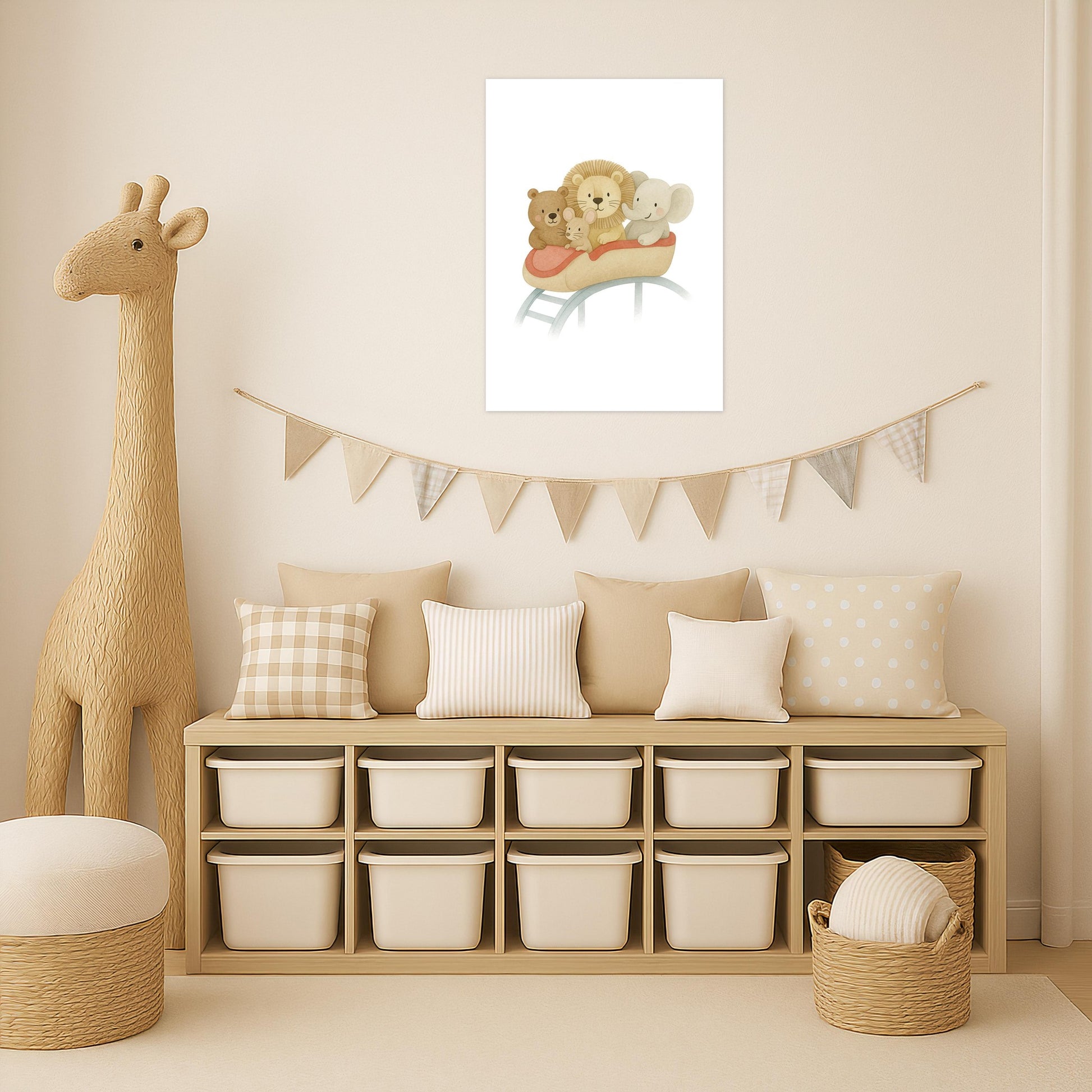 Tierfreunde - Motiv: "Achterbahn" Poster von tinylearner