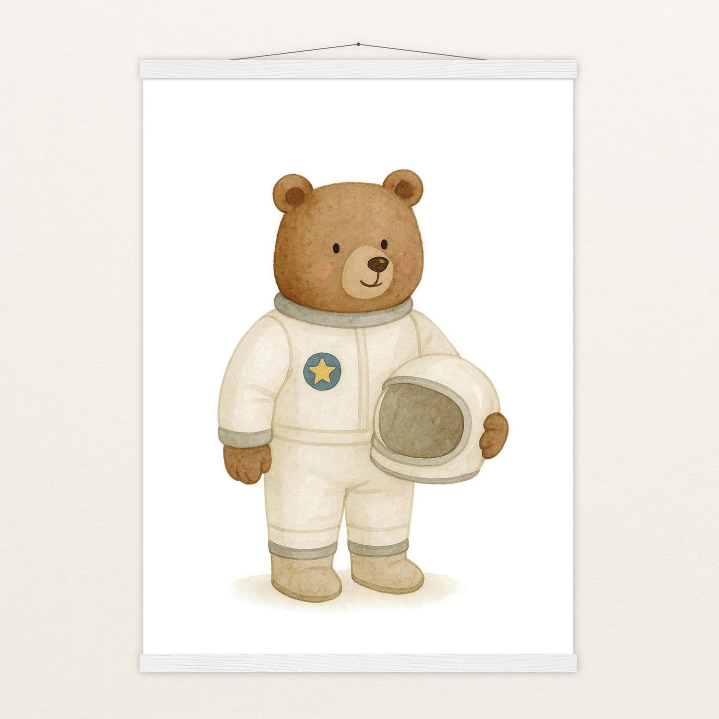 Balu der Bär - Motiv: "Astronaut" Poster mit Leisten von tinylearner