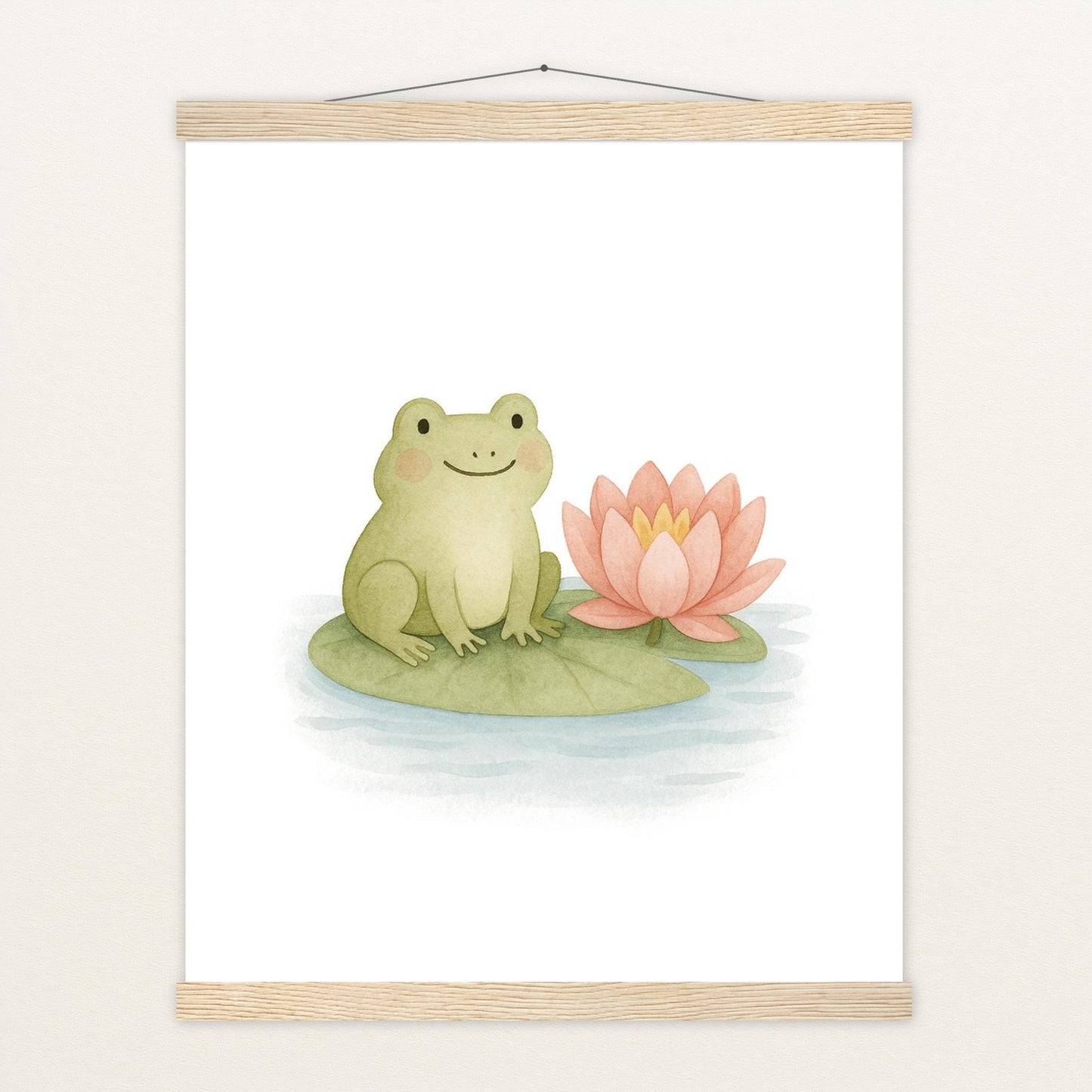 Flocke der Frosch Poster mit Leisten von tinylearner