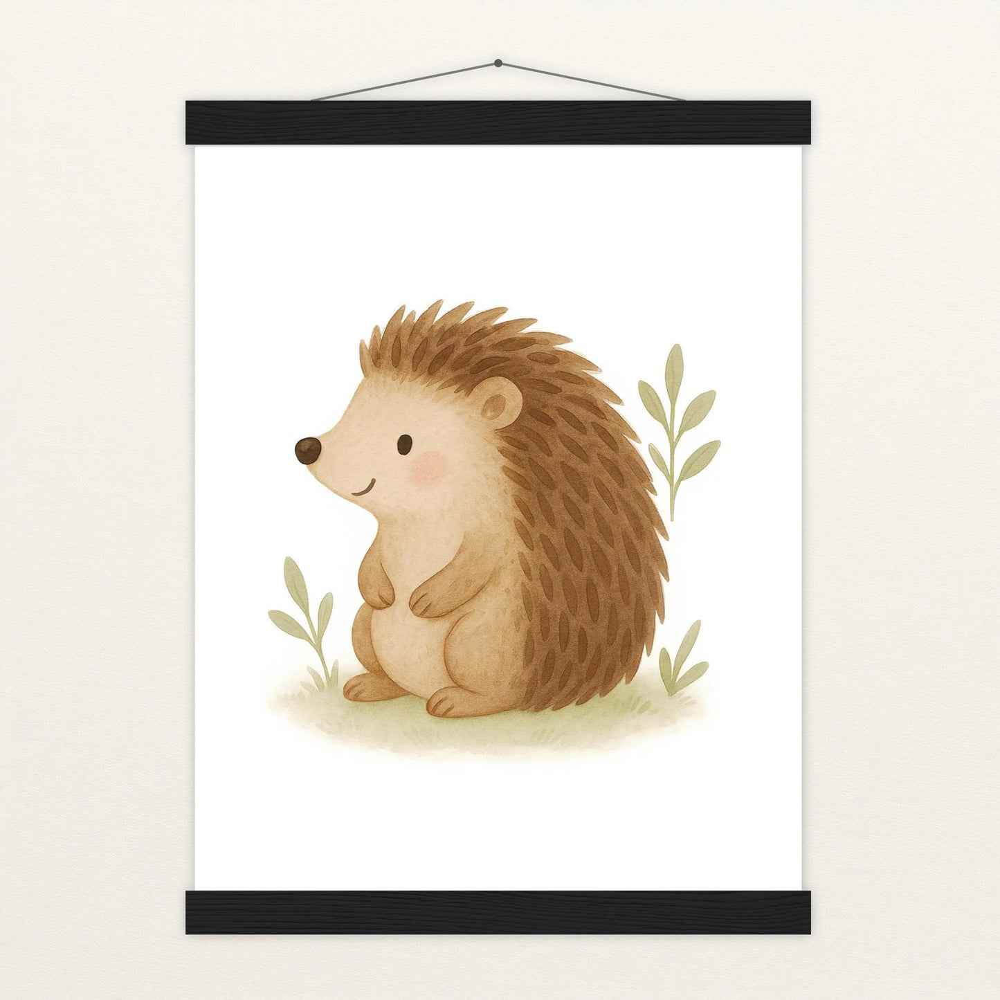 Iggi der Igel Poster mit Leisten von tinylearner