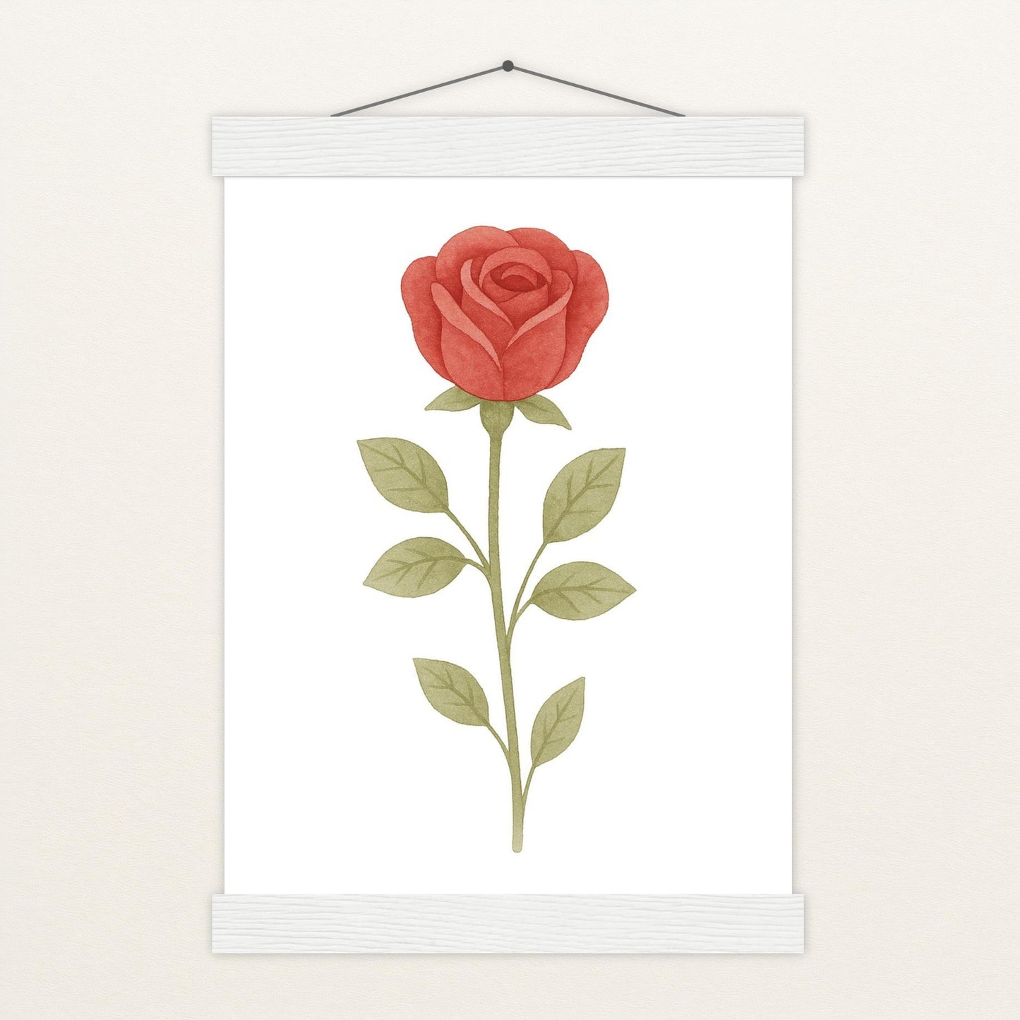 Rose Poster mit Leisten von tinylearner