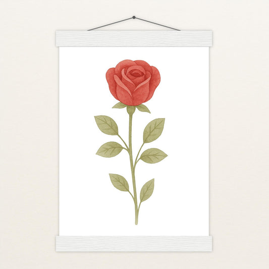 Rose Poster mit Leisten von tinylearner