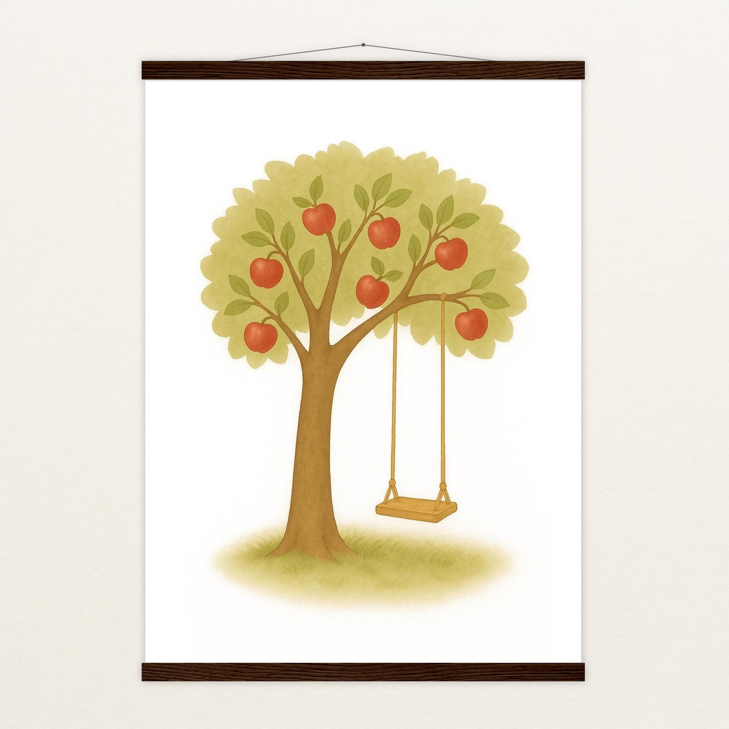 Apfelbaum Poster mit Leisten von tinylearner