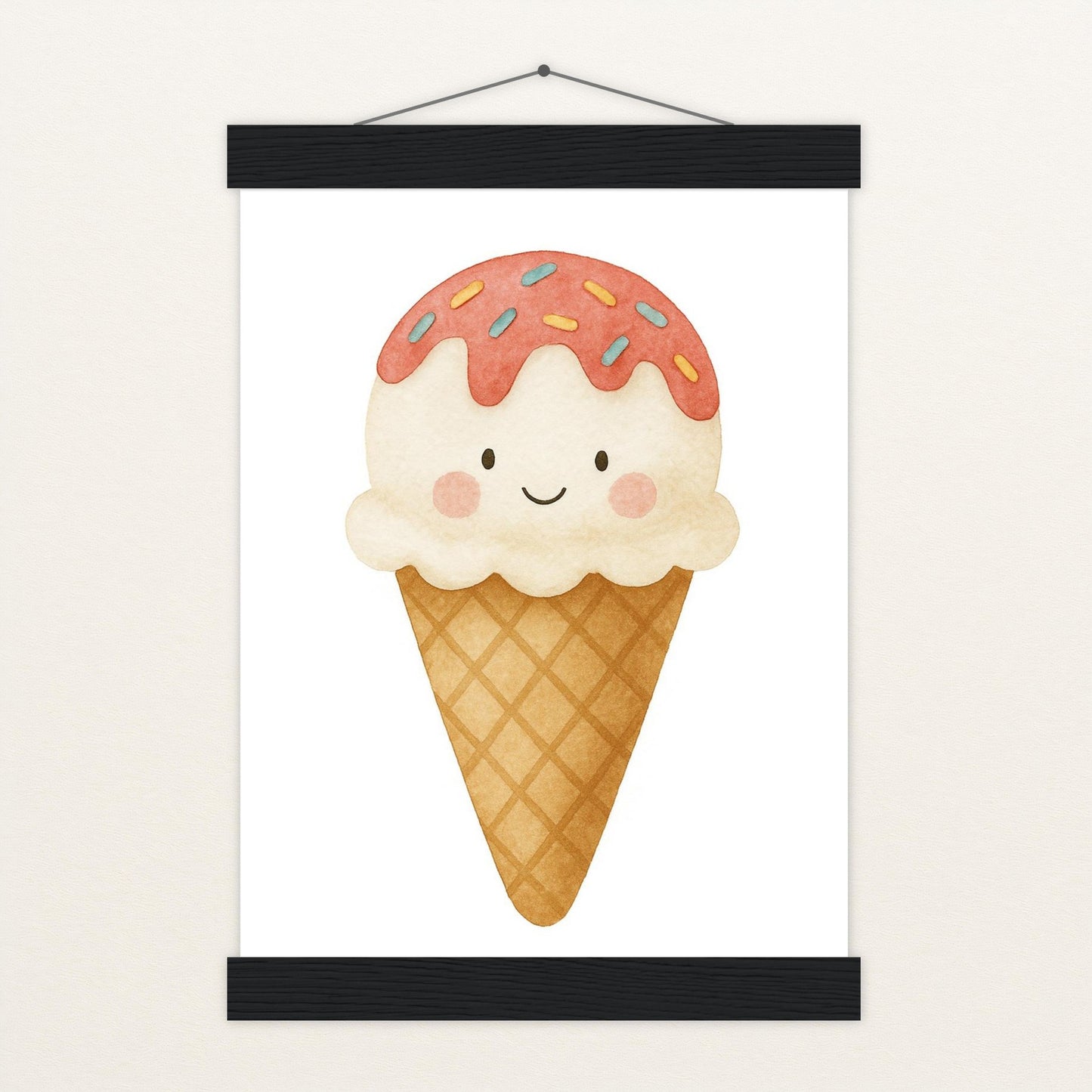 Süßes: Eiscreme Poster mit Leisten von tinylearner