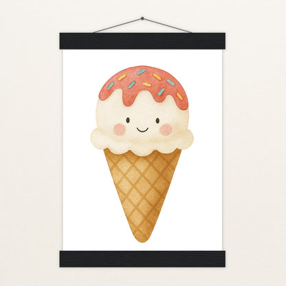 Süßes: Eiscreme Poster mit Leisten von tinylearner