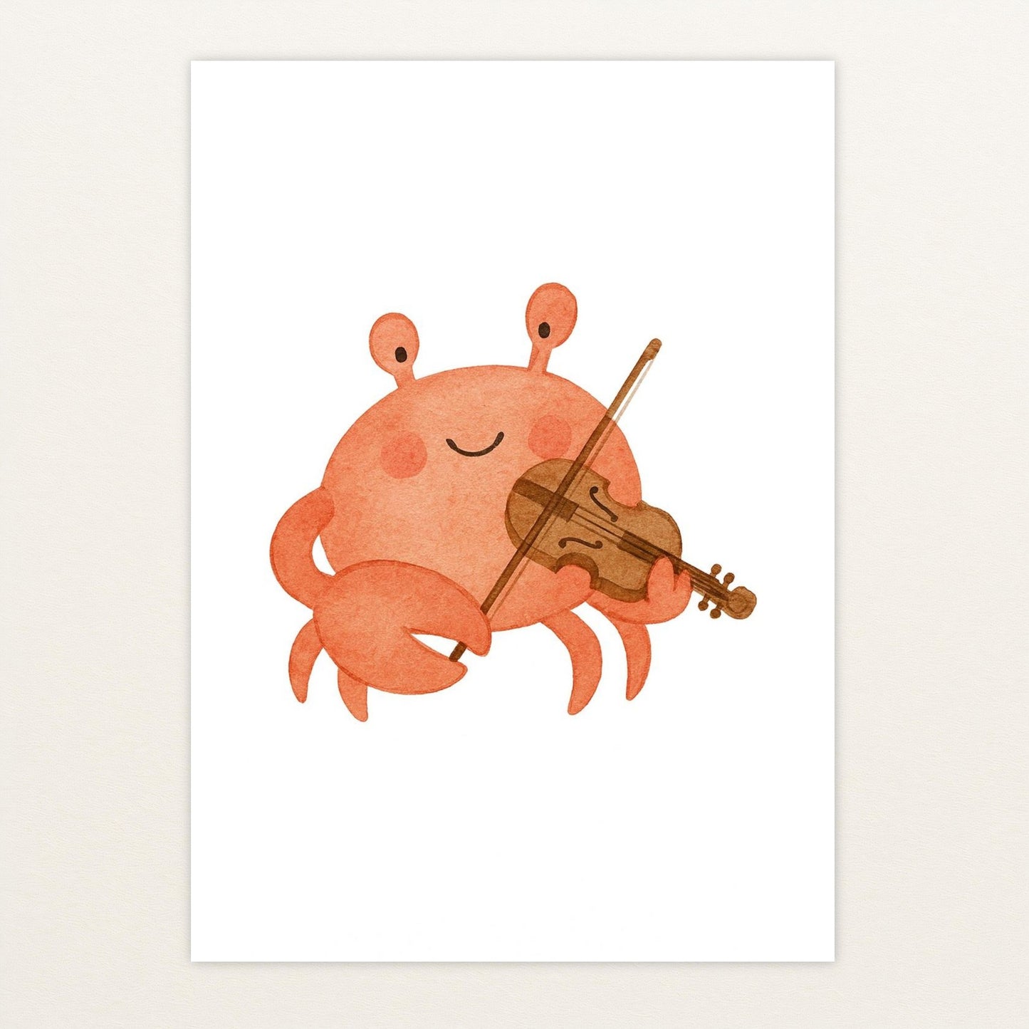 Krabbi der Krebs - Motiv: "Geige" Poster von tinylearner