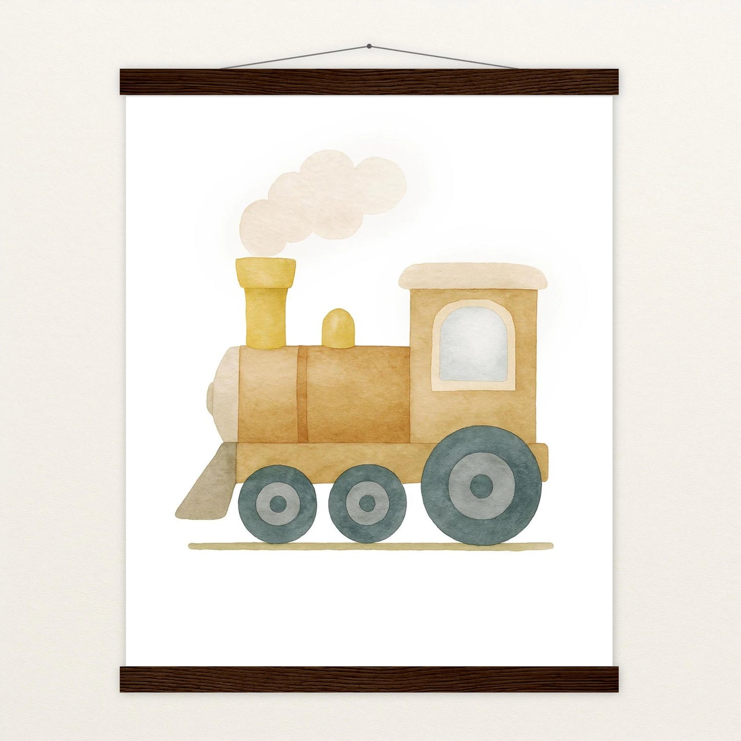 Lokomotive Poster mit Leisten von tinylearner