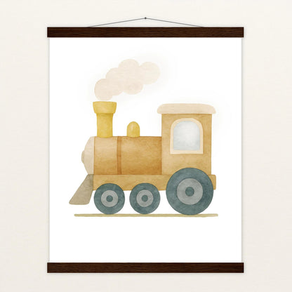 Lokomotive Poster mit Leisten von tinylearner