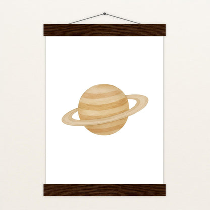 Saturn Poster mit Leisten von tinylearner