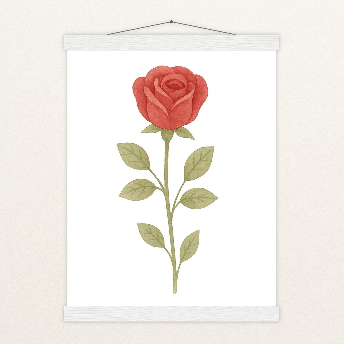 Rose Poster mit Leisten von tinylearner