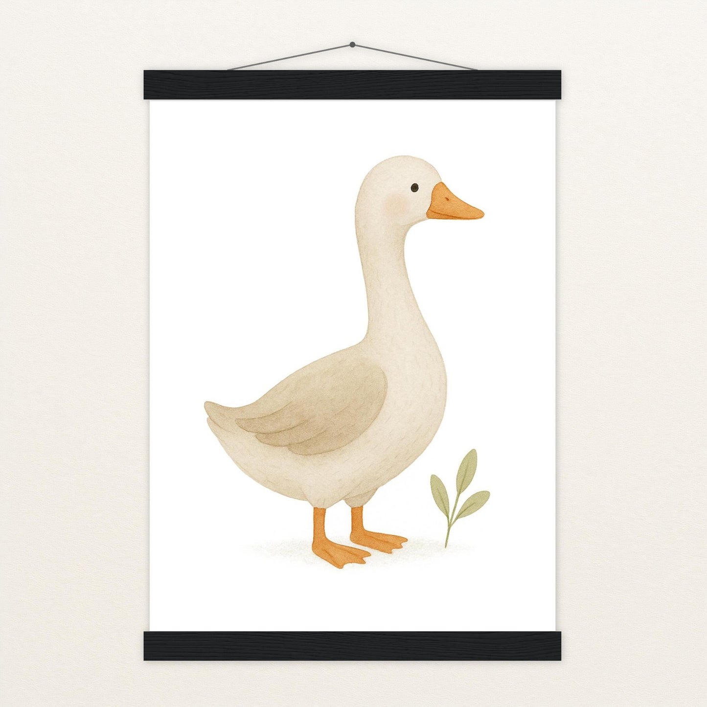 Gusi die Gans Poster mit Leisten von tinylearner