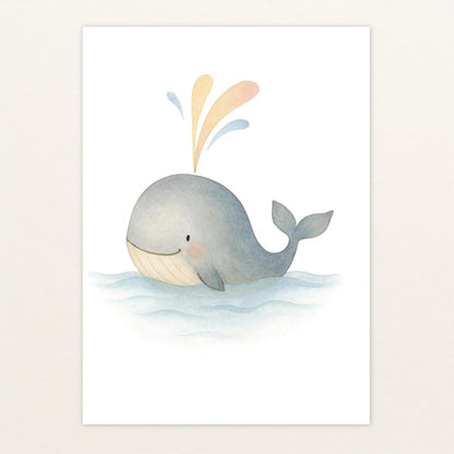 Willi der Wal - Motiv: "Freude" Poster von tinylearner