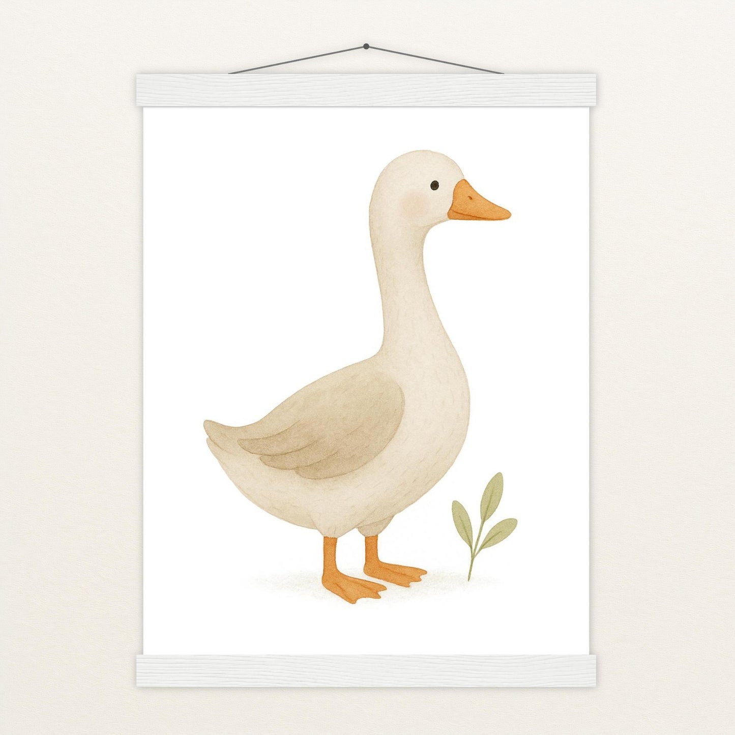 Gusi die Gans Poster mit Leisten von tinylearner