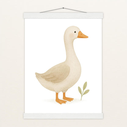 Gusi die Gans Poster mit Leisten von tinylearner