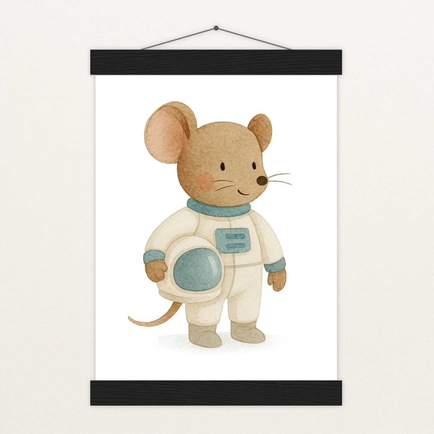 Mimi die Maus - Motiv: "Astronaut" Poster mit Leisten von tinylearner