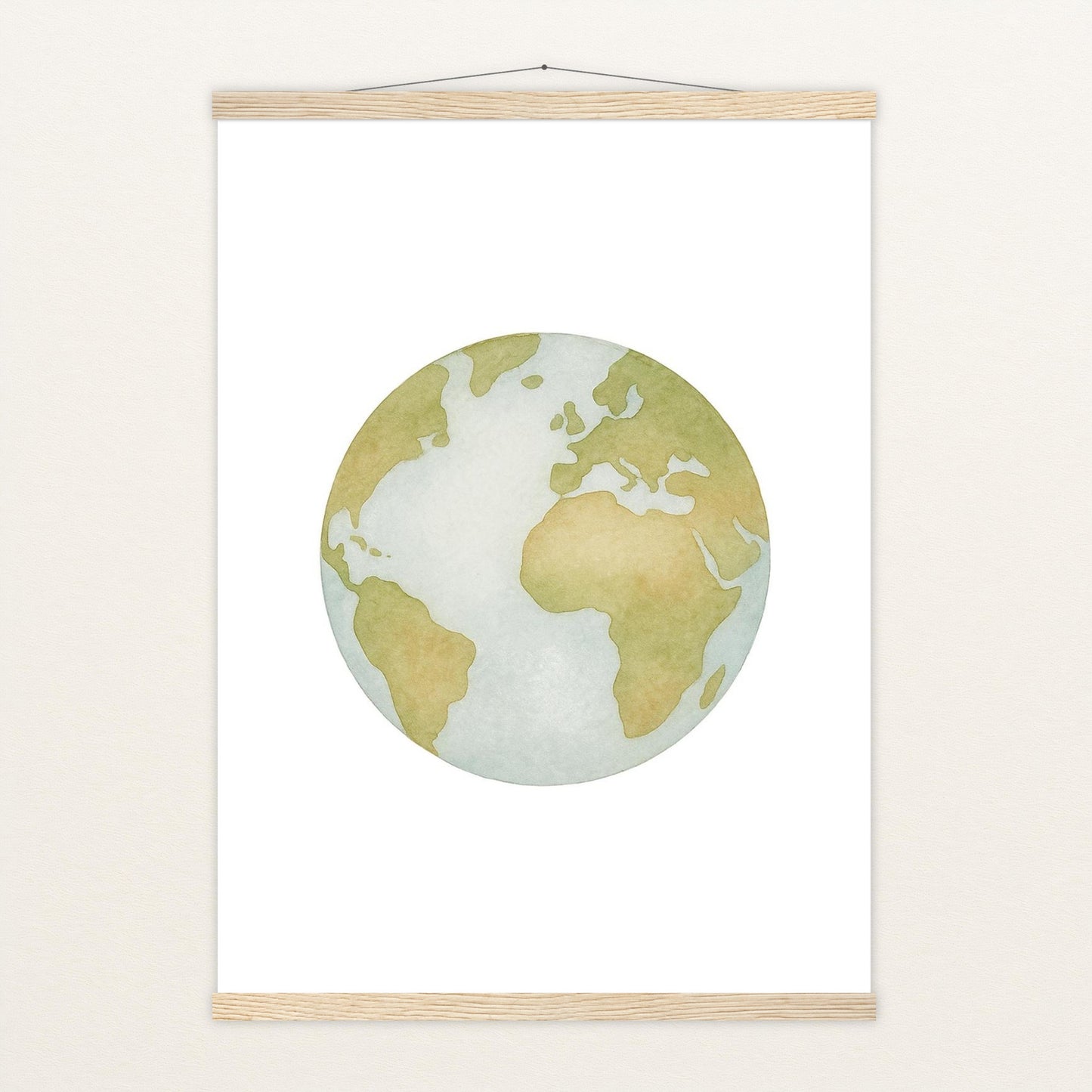 Erde Poster mit Leisten von tinylearner