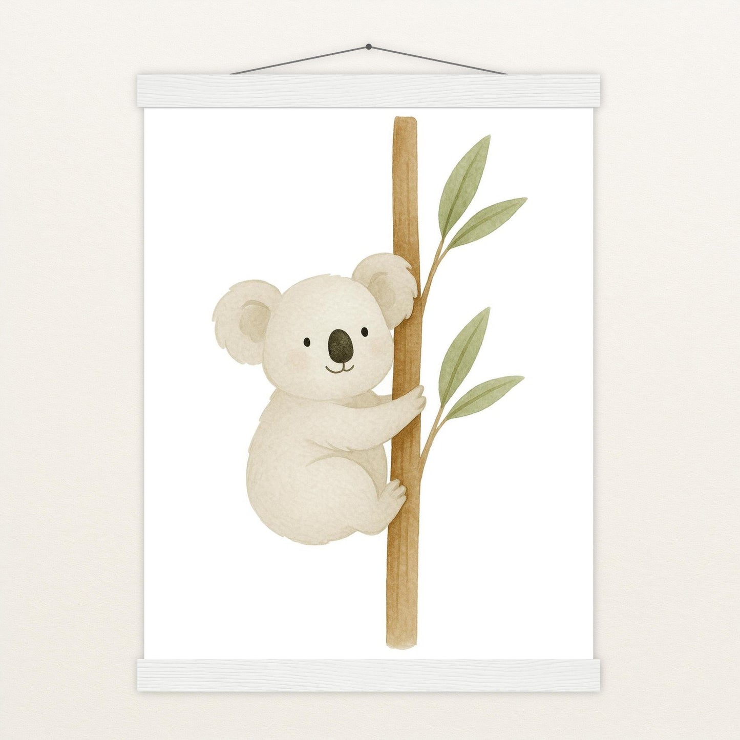 Kori der Koala Poster mit Leisten von tinylearner
