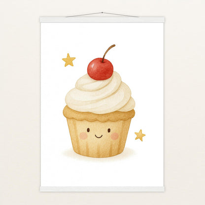 Süßes: Cupcake Poster mit Leisten von tinylearner