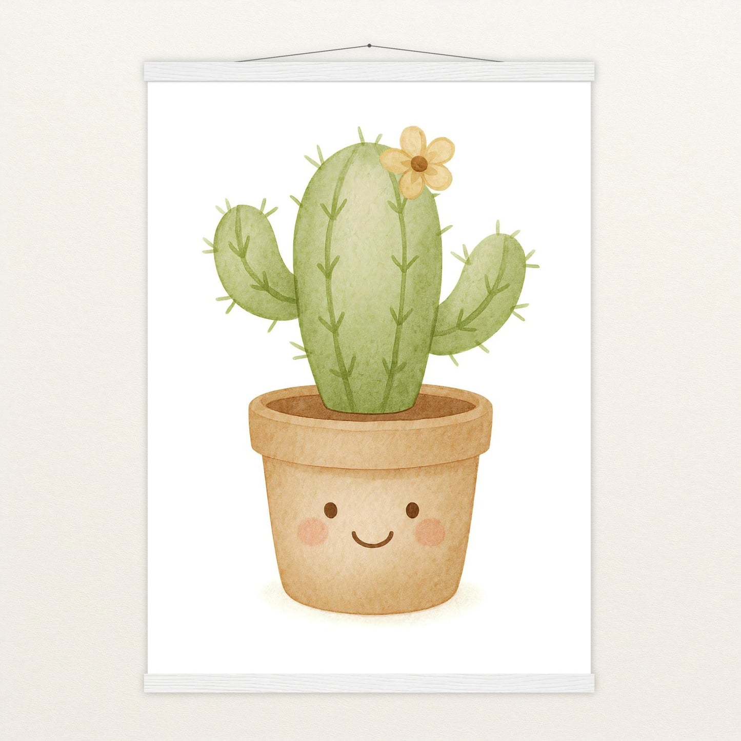 Kaktus Poster mit Leisten von tinylearner