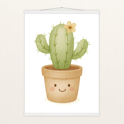 Kaktus Poster mit Leisten von tinylearner