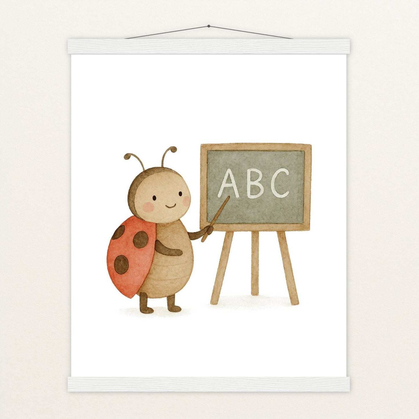 Marie der Marienenkäfer - Lehrer Poster mit Leisten von tinylearner