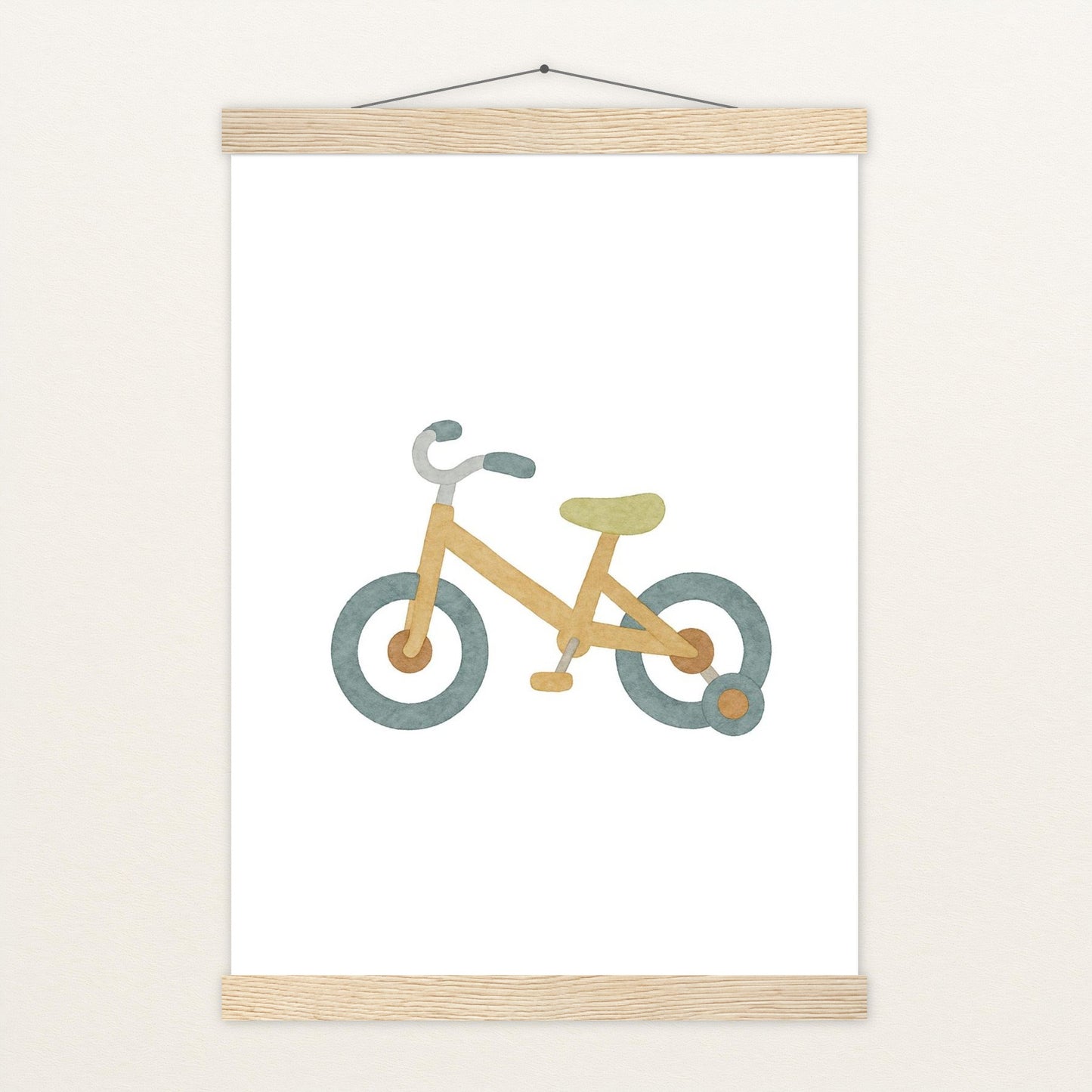 Fahrrad Poster mit Leisten von tinylearner