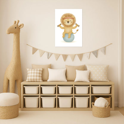 Leo der Löwe - Motiv: "Workout" Poster von tinylearner