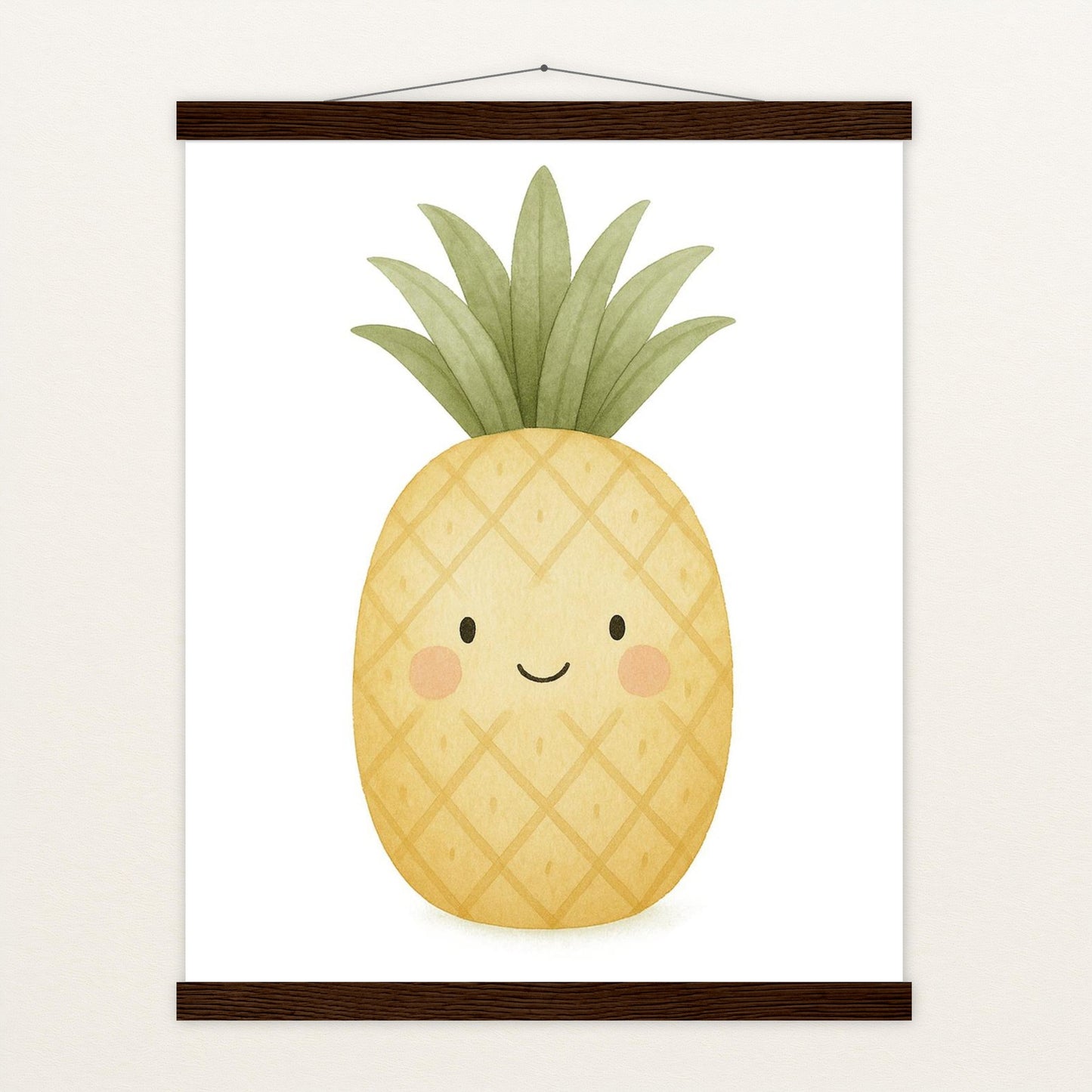 Obst: Ananas Poster mit Leisten von tinylearner