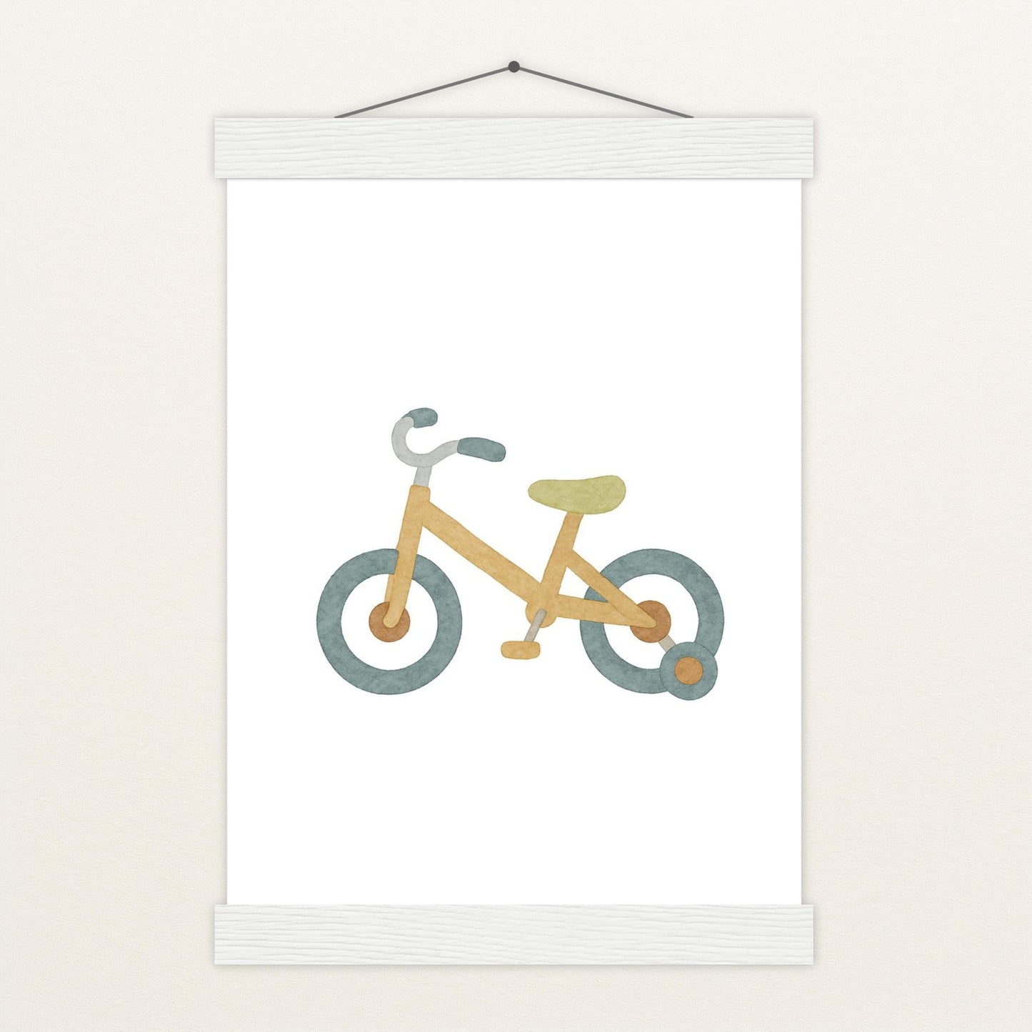 Fahrrad Poster mit Leisten von tinylearner