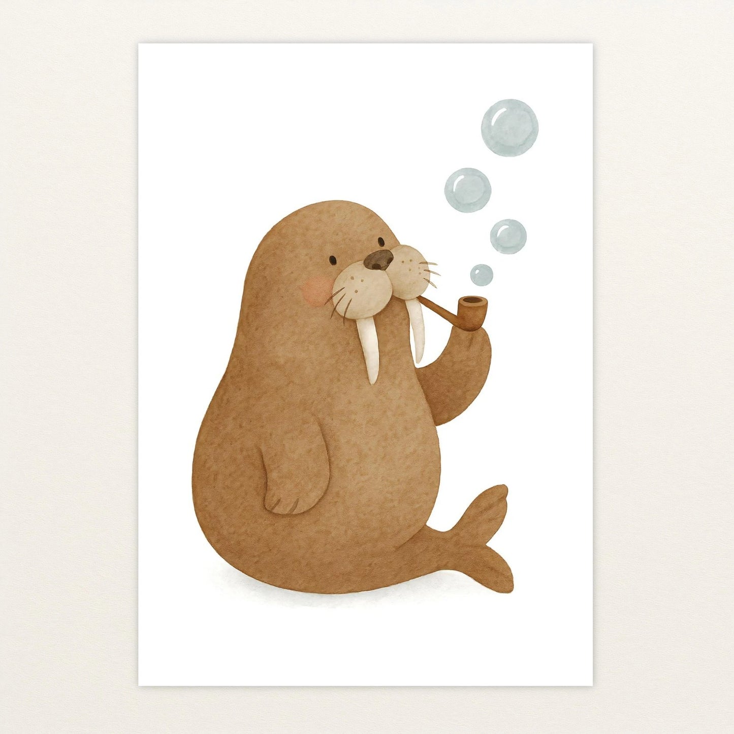 Wally das Walross - Motiv: "Blubbern" Poster von tinylearner