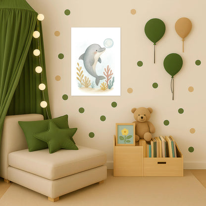 Dora der Delfin - Motiv: "Luftblase" Poster von tinylearner