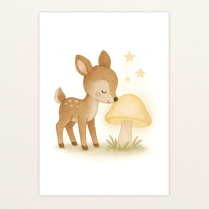 Ria das Reh - Motiv: "Leuchtpilz" Poster von tinylearner