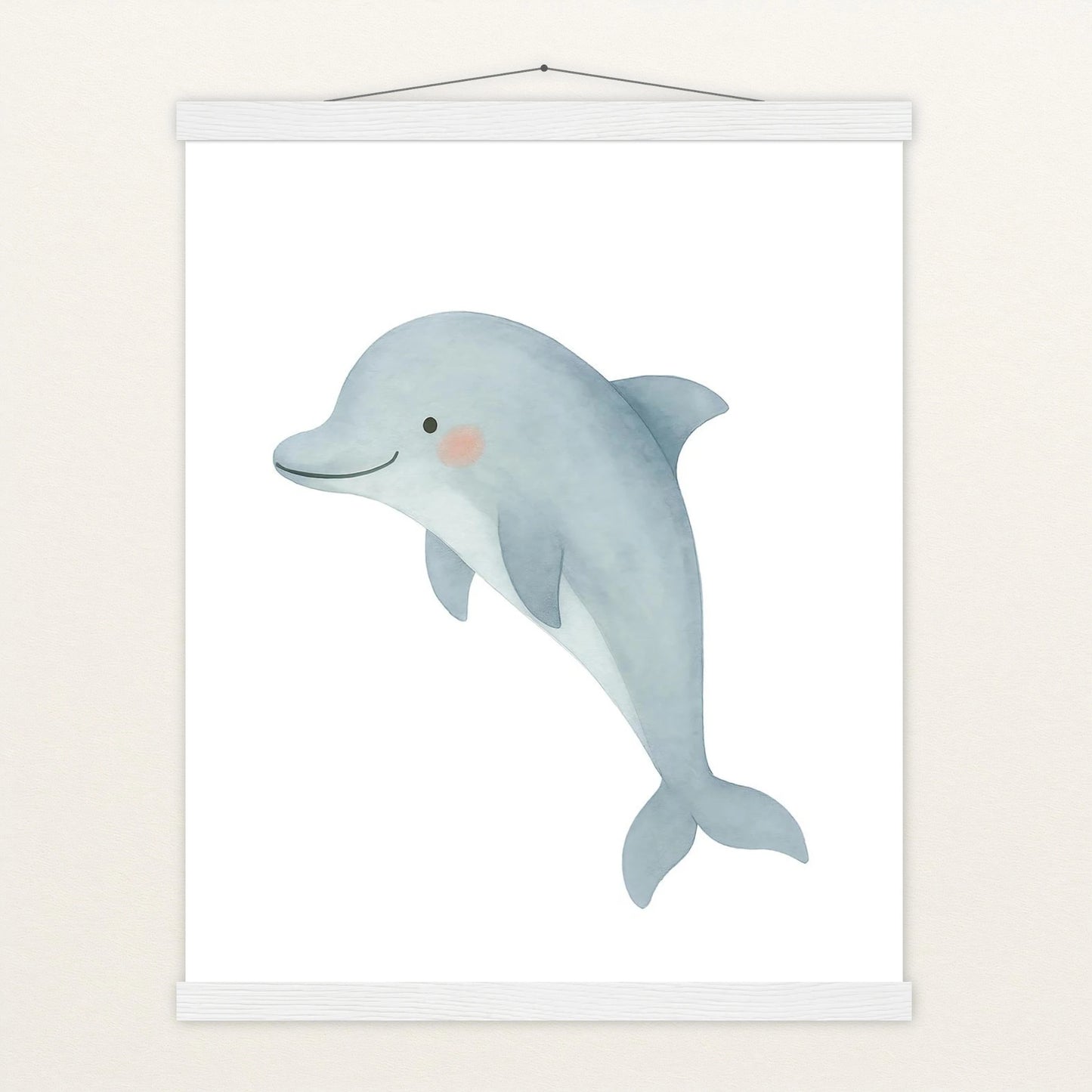 Dora der Delfin Poster mit Leisten von tinylearner