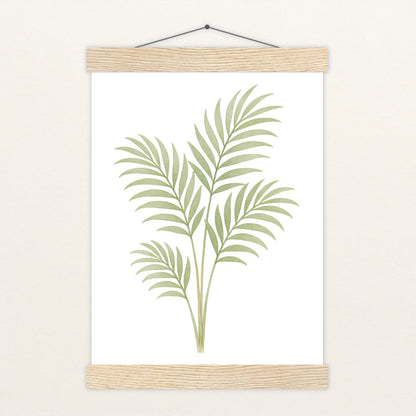 Howea-Blatt Poster mit Leisten von tinylearner