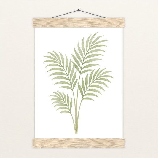 Howea-Blatt Poster mit Leisten von tinylearner