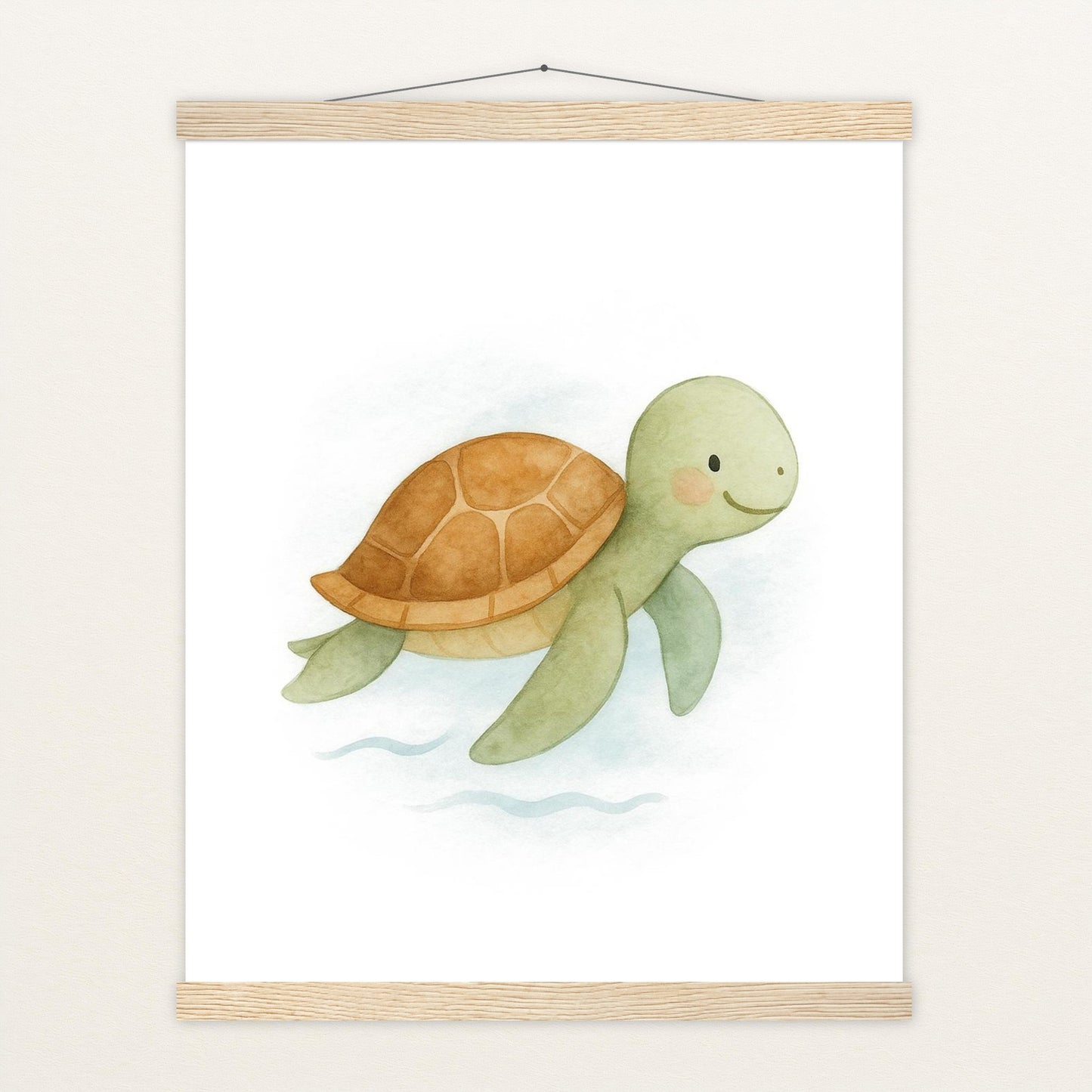 Sora die Schildkröte Poster mit Leisten von tinylearner