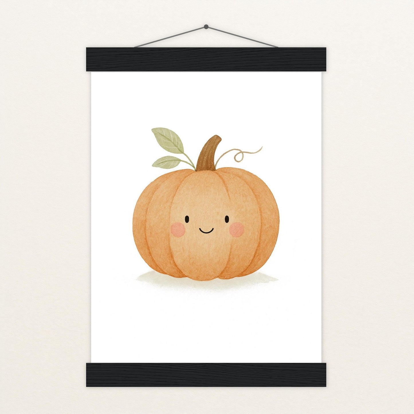 Gemüse: Kürbis Poster mit Leisten von tinylearner