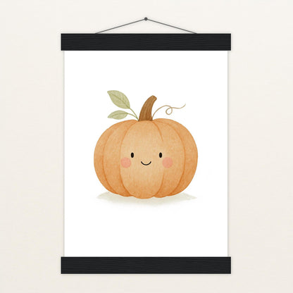 Gemüse: Kürbis Poster mit Leisten von tinylearner