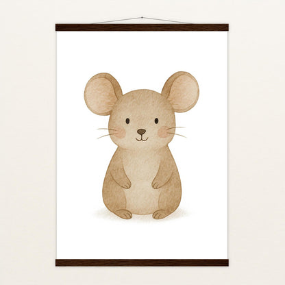 Mimi die Maus Poster mit Leisten von tinylearner