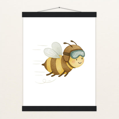 Bibi die Biene Poster mit Leisten von tinylearner