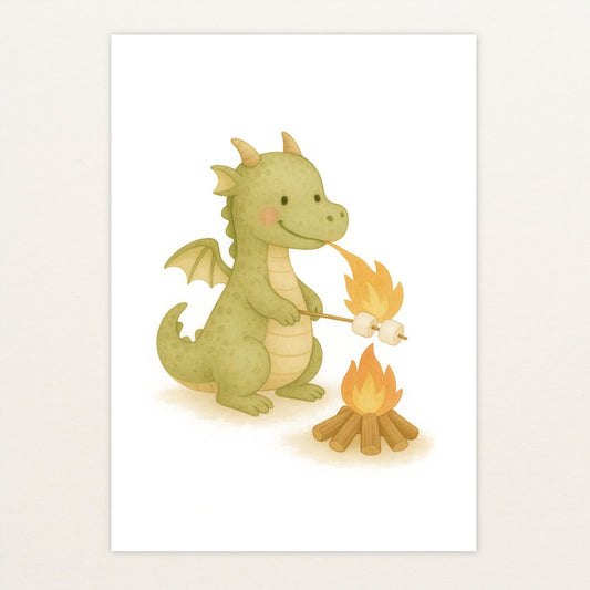 Drax der Drache - Motiv: "Marshmallows" Poster von tinylearner