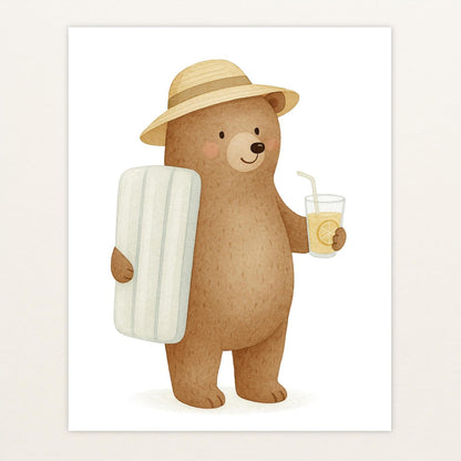 Balu der Bär - Motiv: "Strandtag" Poster von tinylearner