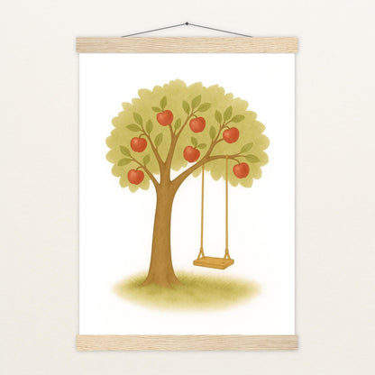 Apfelbaum Poster mit Leisten von tinylearner